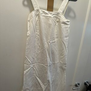 Madewell - white linen midi dress NWT